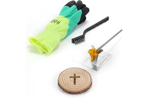 AIMOADO Branding Iron, 1 1/2" Wood Branding Iron for Woodworking Leather Hats, BBQ Steak Bread Logo Branding Iron for Food