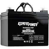 ExpertPower EXP33-12V 33Ah SLA AGM Battery for Solar Energy Storage, UPS, Trailer, Security System, Mobility Scooter, Small Marine Battery Backup, Rechargeable 12V Batteries Lead Acid, M6