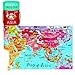 Crocodile Creek Asia Map Jigsaw Puzzle & Matching Poster (200 Piece)