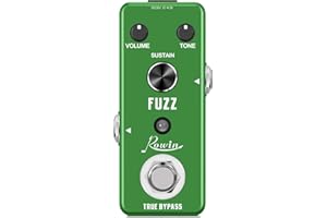 Rowin Analog Fuzz Pedal for Electric Guitar Bass True Bypass LEF-306