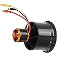 Oumefar QX Motor EDF Ducted Fan Set 50mm EDF 12 Blades Ducted Fan with QF2611‑5000KV 3‑4S Brushless Motor for RC Airplane RC Replacement Part(CW)