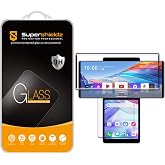 Supershieldz (2 Pack) Designed for LG Wing (2 Glass Main Screen and 2 PET Dual Screen) Tempered Glass Screen Protector, Anti Scratch, Bubble Free (Black)