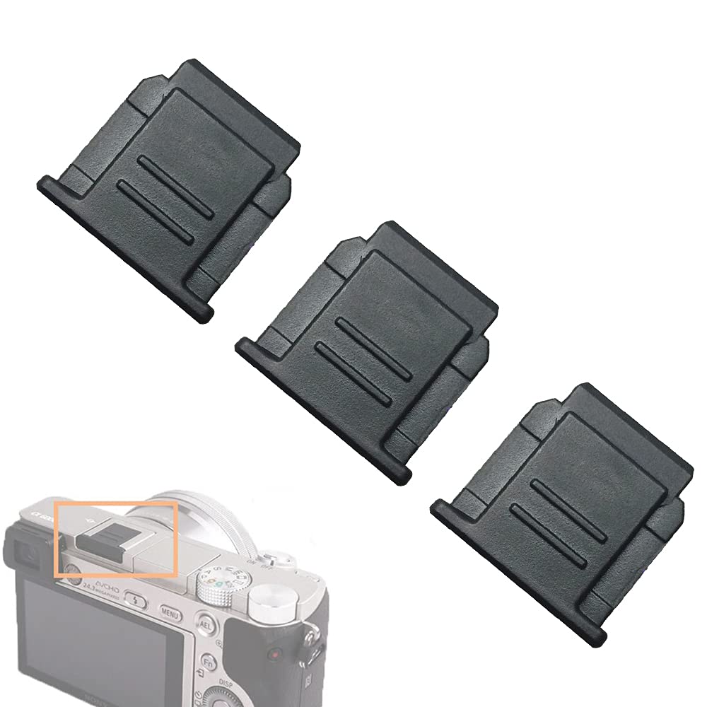 FANZR Black Hot Shoe Cover (3 Pack) for Sony A6500, A6300, A6000, A7, A7R, A7S, RX100II, HX400, NEX-6 Camera