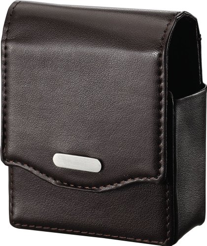 UPC 849847021270, Visol Bruin Dark Brown Leather Cigarette Case Holder with Lighter Pouch