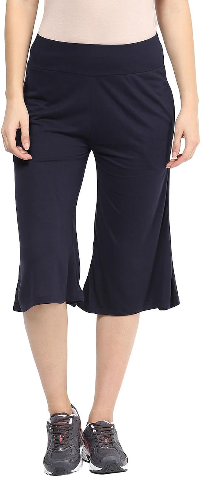 Buy Ajile By Pantaloons Women's Flared Pants (110005869_Navy_XXL) at