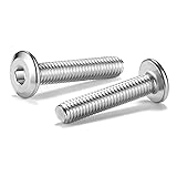 M6 x 35mm 10Pcs Flat Head Hex Socket Cap Screws