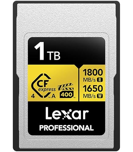 Amazon.com: Lexar 640GB Professional GOLD CFexpress 4.0 Type A