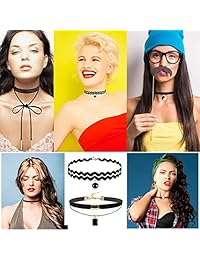 Outee Gargantilla de terciopelo negro Gargantilla de tatuaje collar clásico gótico gargantilla para mujeres niñas