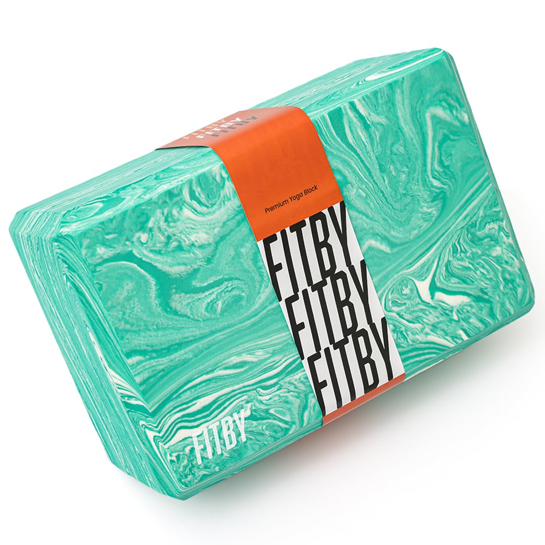 Photo 1 of Yoga Blocks for Yoga Lovers- Sturdy and Non-slip Foam Block- Safe Yoga Block for Beginners or Practitioners- Lightweight Yoga Props- High-Density Foam Blocks- Yoga Blocks by Fitby (Green and White, 9x6x4 in.)
