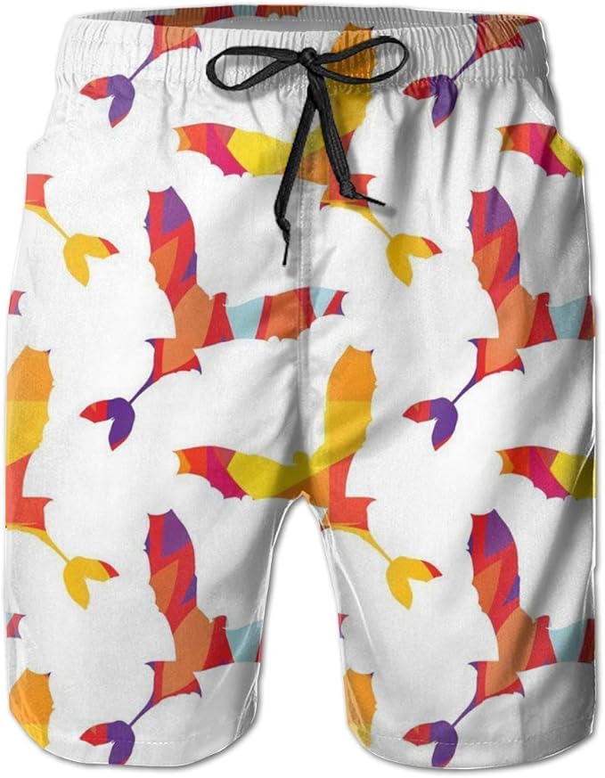 Mens Board Shorts Flying Birds Quick Dry Swim Surf Trunks Amazon.co.uk