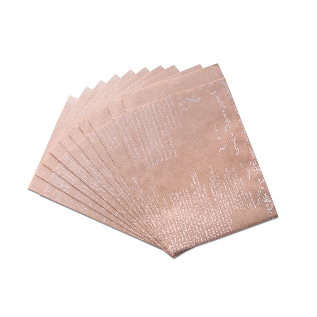 Lot de 10 sachets Papier Marron avec inscription vintage blancs - 13 x 18 cm pour Emballer, gastgeschenktüten, calendrier de l'avent Sachets à petits cadeaux, scrapbooking, etc.?; 1 A de qualité Lot de 10 sachets Papier Marron avec inscription vintage blancs - 13 x 18 cm pour Emballer, gastgeschenktüten, calendrier de l'avent Sachets à petits cadeaux, scrapbooking, etc.?; 1 A de qualité