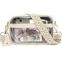 FAIME Clear Stadium Bag For Women - See Through Crossbody Purse, Compliant For Concerts & Games, With Guitar Strap - View #11