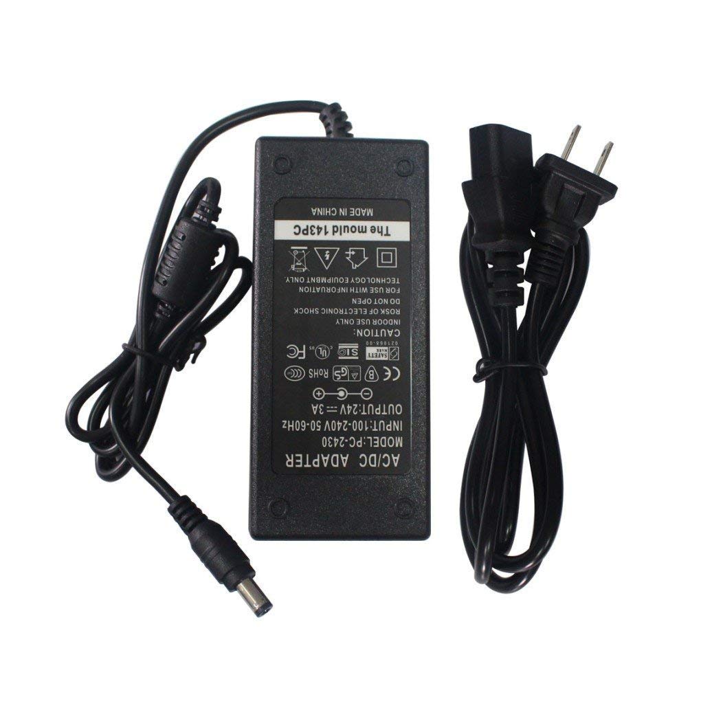 AC/DC 24V Adapter Power Supply Charger For Zebra TLP2824 TLP2844