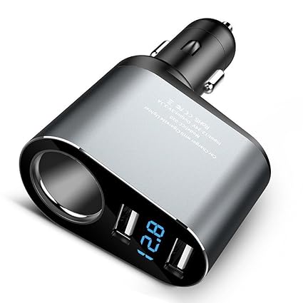 FLOVEME KFZ-Ladegerät, Dual USB Ports Auto Ladegerät USB Adapter für iPhone XS MAX/XS/XR/X, 8/7P, 6/6s/6p, Samsung S9/S8 Plus