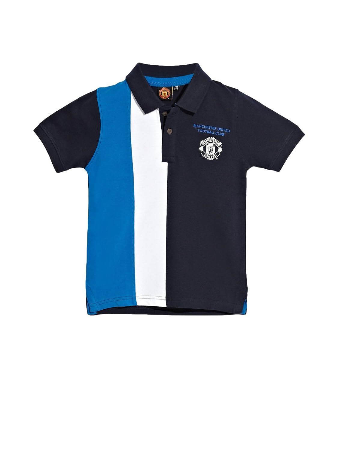 Buy Manchester United Boys Dark Blue Sporty Polo T Shirt 8907130045302 X Large At Amazon In