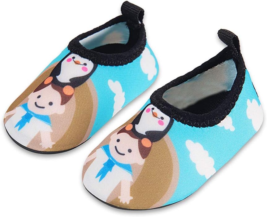 Lauwodun Baby Boys Girls Water Shoes Barefoot Aqua Sock Shoes for Beach Pool Surfing Yoga Swimming Walking