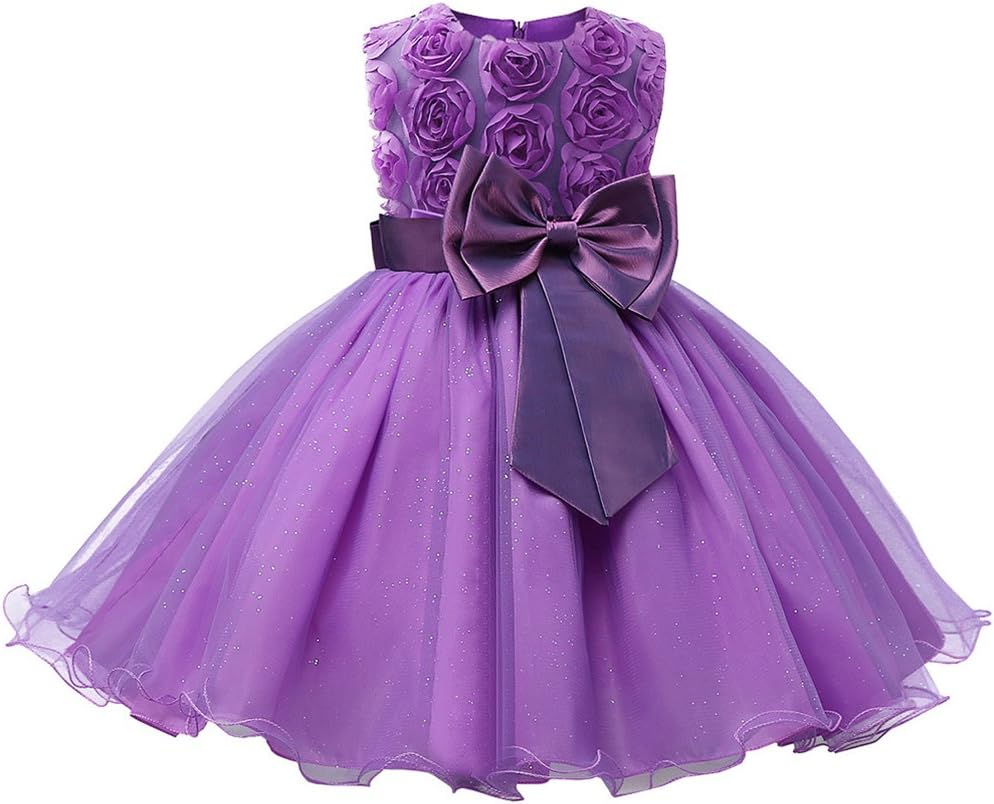 Girls Party Dress Princess Flowers Wedding Dresses Toddler Baby Pageant Tulle Tutus