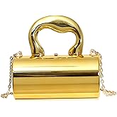 BagHeiyy Gold Purse, Clutch Purses for Women, Acrylic Clutch Y2k Purse Satchel Crossbody Bags Women's Evening Parties Handbag