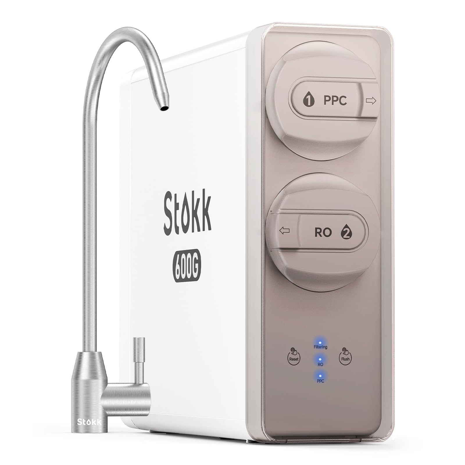 Photo 1 of (incomplete item) (PARTIAL SET) (UNTESTED) Stokk 8 Stage Reverse Osmosis Water Filter, 600 GPD Tankless Reverse Osmosis System, Under Sink RO