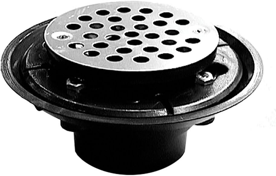 Jones Stephens Corp 2X3 Abs Shower Drain W/Cp Brass Str