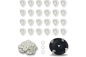 BEVINKATE 24 Pcs Robot Mower Replacement Blade Spacers Compatible with Mammotion Luba & Yuka – Fits Original Blades and Screw Kits (3–4 mm Shoulder Thickness), Reduce Grass Collecting Under the Blades.