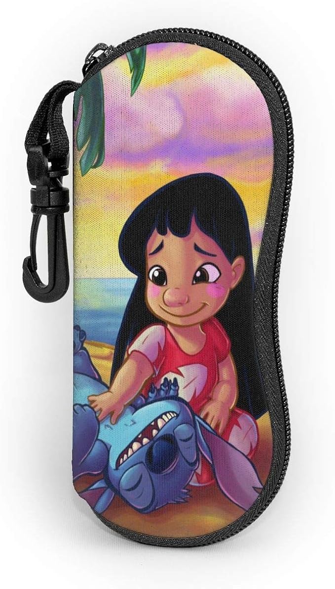 Glasses Case Anime Lilo and Stitch Sunglasses Case Ultra Soft Light