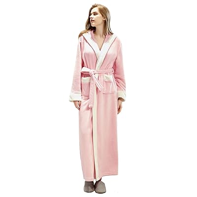 ZFSOCK Ladies Dressing Gown Plush Soft Hooded Dominican Republic | Ubuy