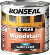 Ronseal 10 Year Woodstain Smoked Walnut 250ml view 2