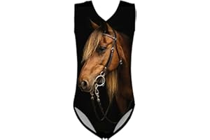 Biyejit Girls Leotards Dance Sport Wear Gymnastics One-Piece Swimwear for Kids 3-14 Years