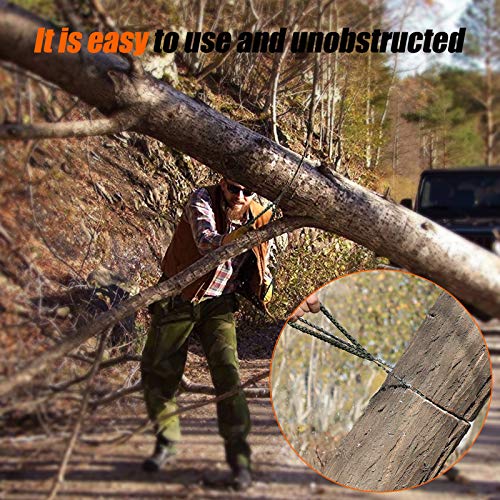 Pocket Chainsaw,36 Inch 24 Teeth Long Hand Saw Chain With Paracord