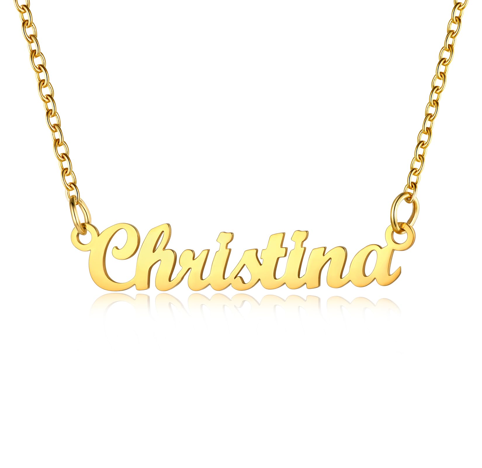 U7 Pendant Necklace Christina Name Jewellery Womens Necklaces — image 1