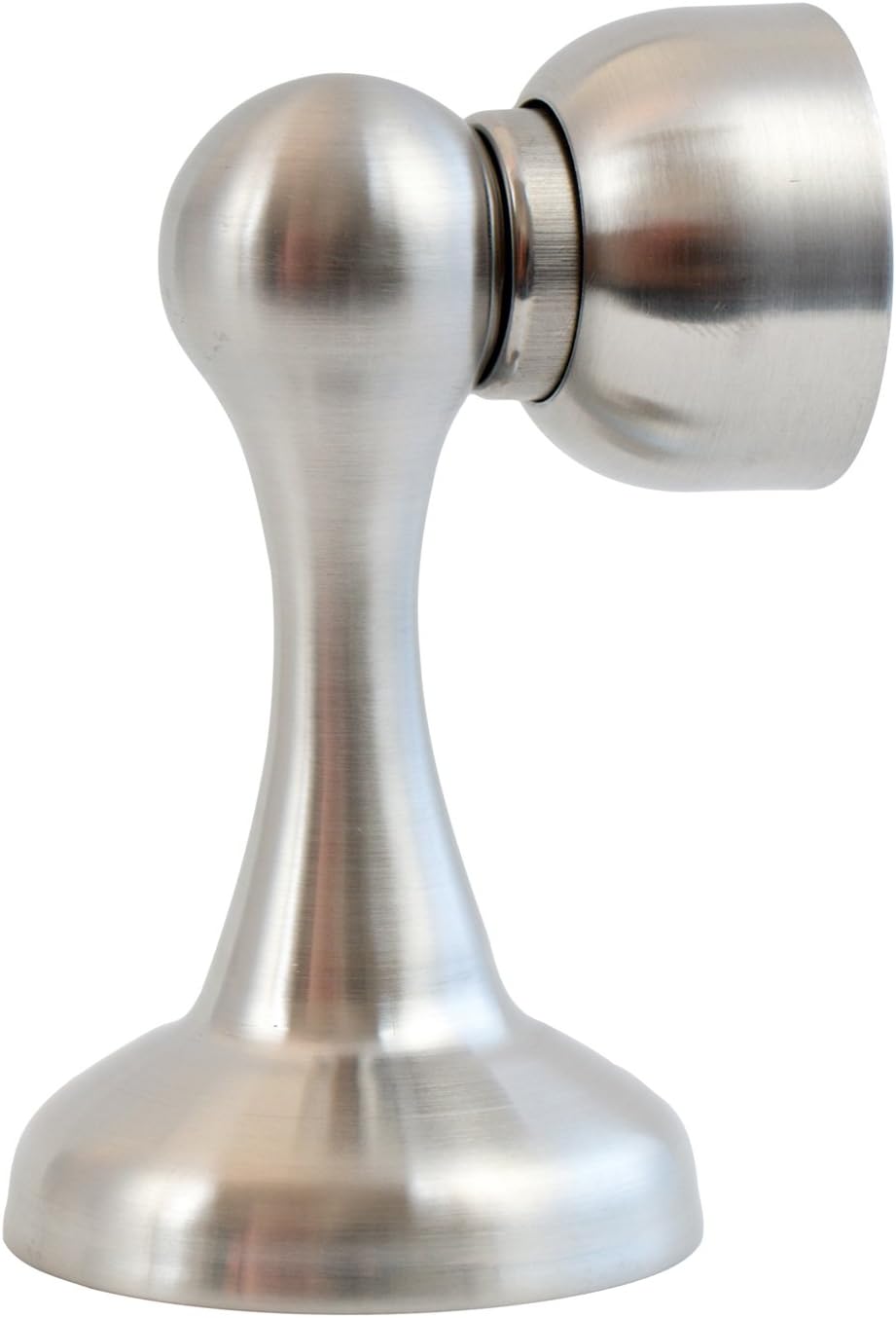 Stoppwerk Magnetic Door Catch, Stainless Steel Door Holder Incl. Fixing Material, Decorative Magnet Door Stop