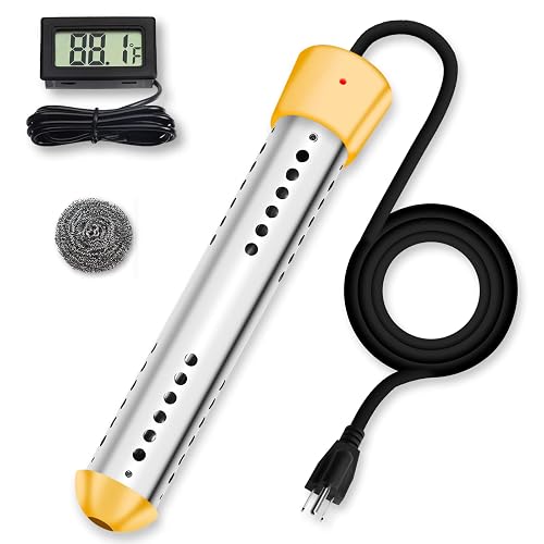 thumbnail image 2 of 2000W Portable Immersion Water Heater With Thermostat - For Small Pools, Bathtubs, Buckets 2 of 12