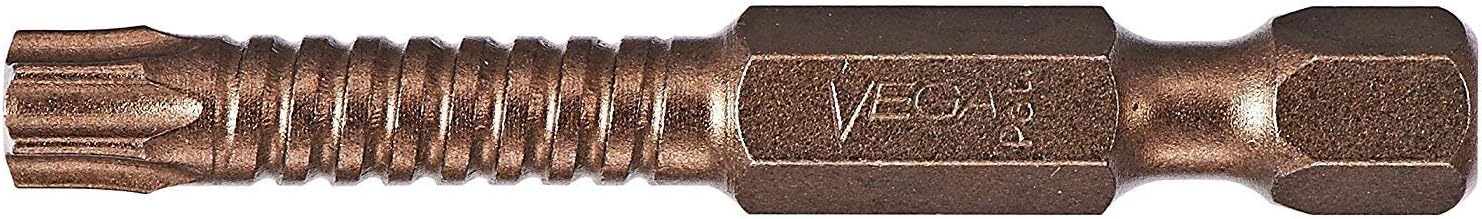 VEGA T25 TORX Impact Driver Bits. Impactech Professional Grade Impact Ready T-25 TORX 2" Bits. (Pack of 5) P150T25A-5 - - 