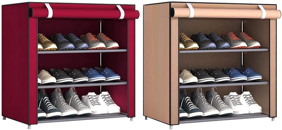 Cokeymove Gabinete De Zapatero De 4 Niveles para 6-9 Pares De Zapatos