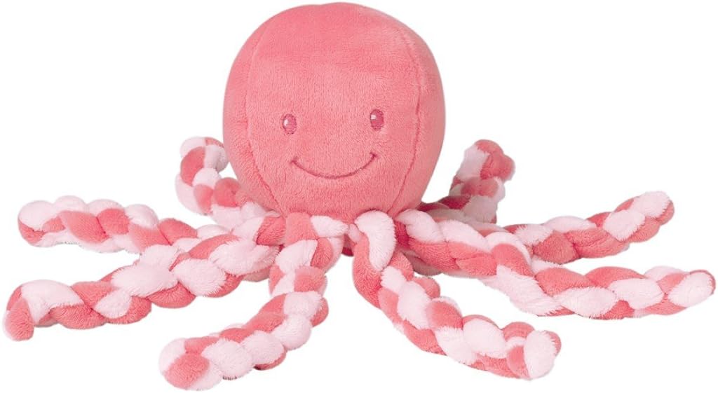 Rose Des La Naissance Et Pour Bebes Prematures 23 Cm Nattou Peluche Poulpe Peluches Et Doudous Cadeaux De Naissance Et Souvenirs