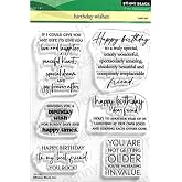Penny Black 31-141 Birthday Wishes Clear Stamp Set