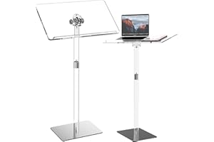 GUARDMATE Ultra Clear Acrylic Pulpit Podium Stand | Modern Portable Pulpits for Churches Pastors Modern School Classroom Lecterns | Music Wedding Event Reception (Classic, Large (24' X 16'))