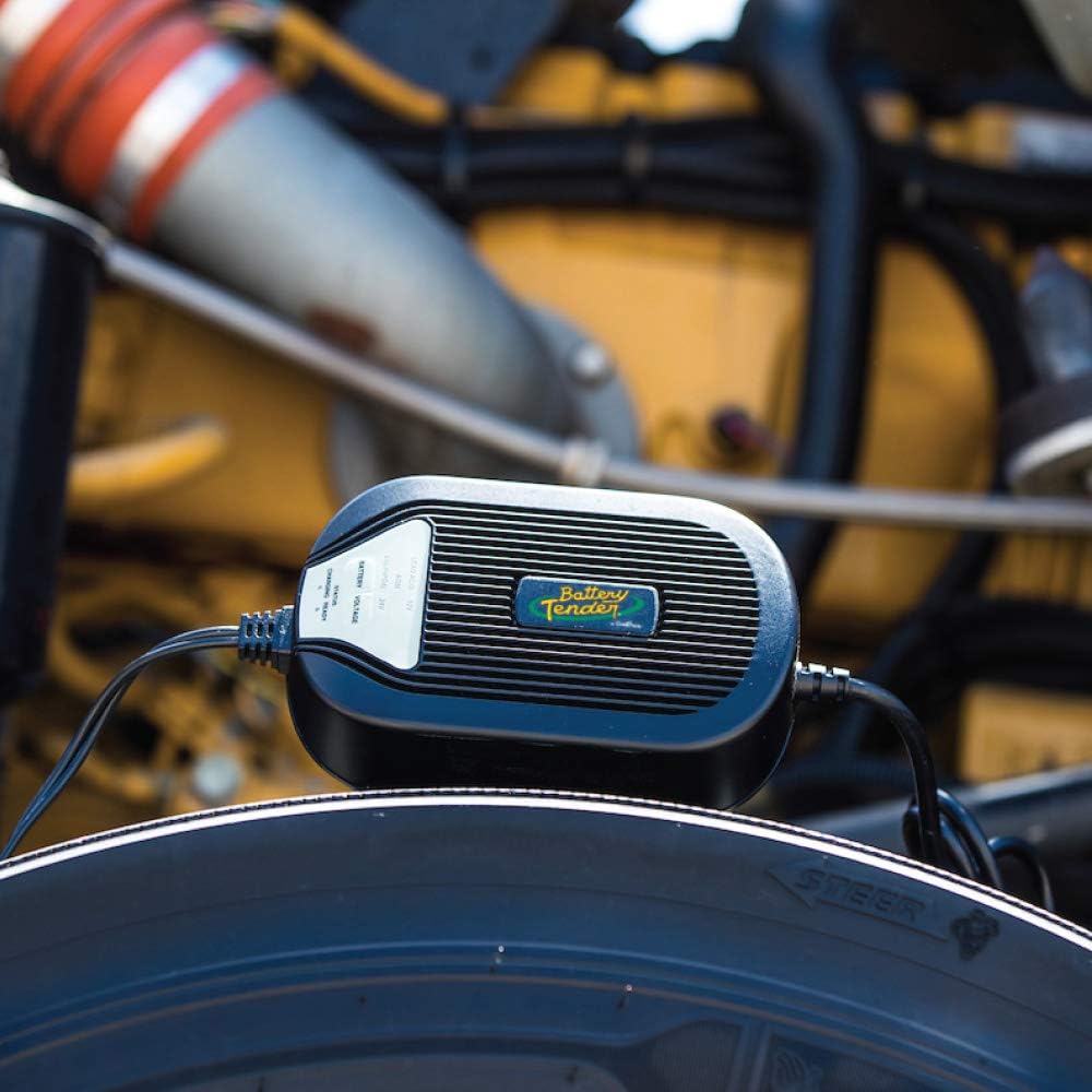 Battery Tender 5Amp/2.5Amp Battery Charger and Maintainer: Switchable 12V/24V Industrial Battery Charger for Generators, Tractors, Dump Trucks - Heavy Duty, Weatherproof Automotive Charger - 022-0258: Automotive