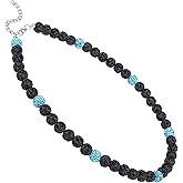 NUKAYAI Baseball Bead Necklace Bling Ice Rhinestone 18"-20" Adjustable Shiny Chain Stuff, Baseball Drip Accessories Necklaces Gifts for Team Players Lovers