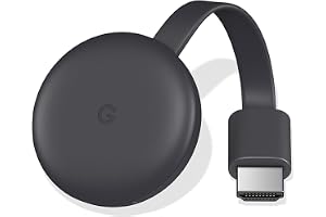 Google Chromecast (3rd Generation) Media Streamer - Black (Renewed)