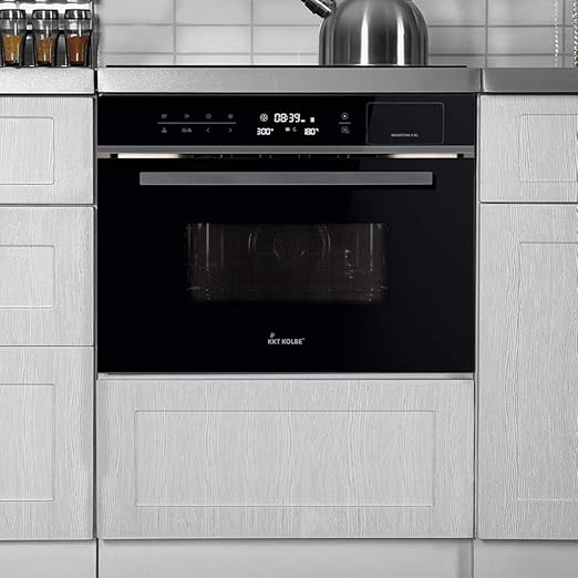 Horno empotrado con microondas y cocina de vapor (60cm, 3,3kW, 34 ...