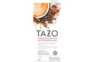 NEW TAZO Espresso Chai Latte Concentrate, 946 ML (Pack of 1), At Home Café Experience, Smooth and Rich Flavors, Caffeinated, 