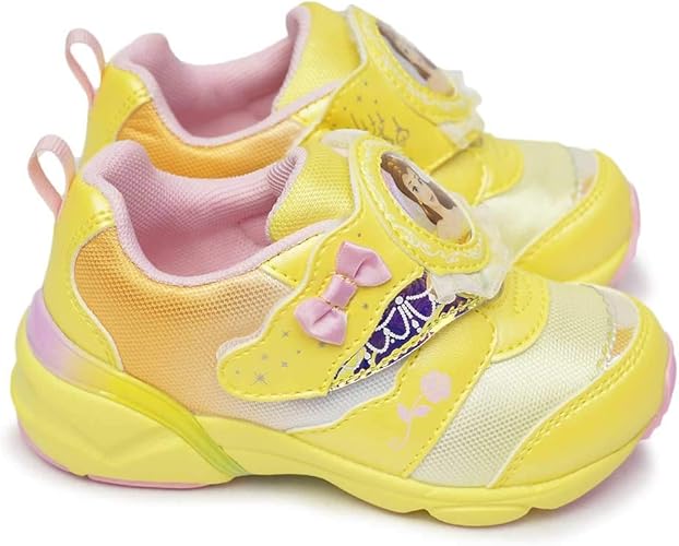 Amazon ディズニー プリンセス Dn C1259 子供スニーカー マジック式 映画 アリエル シンデレラ ジャスミン ベル ムーンスター Princess Moon Star イエロー 16 0cm スクール 上履き