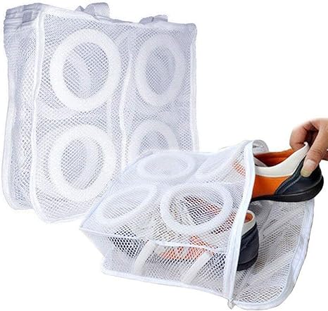 Amazon Co Jp 靴用洗濯ネット シューズ 洗濯ネット そのまま干せる 洗濯機 2個セット ホーム キッチン