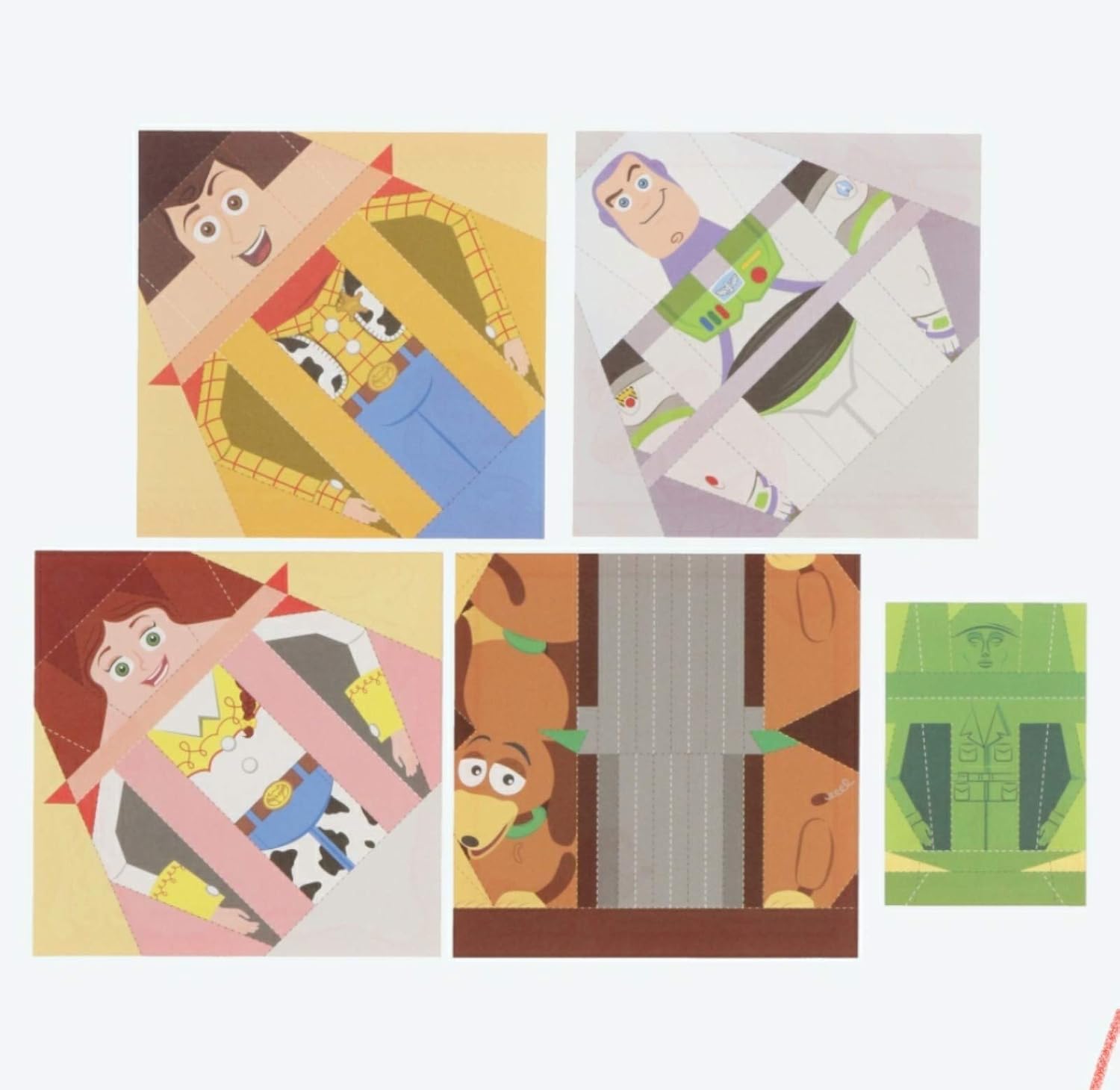 Amazon Co Jp ケース入り 折り紙 メモ セット トイストーリー ウッディ バズライトイヤー ポテトヘッド リトルグリーメン 他 可愛い 手紙 リゾート限定 おもちゃ