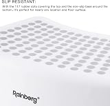 Rainberg Kids Step Stool Double Sturdy Non Slip Grey 1 view 5