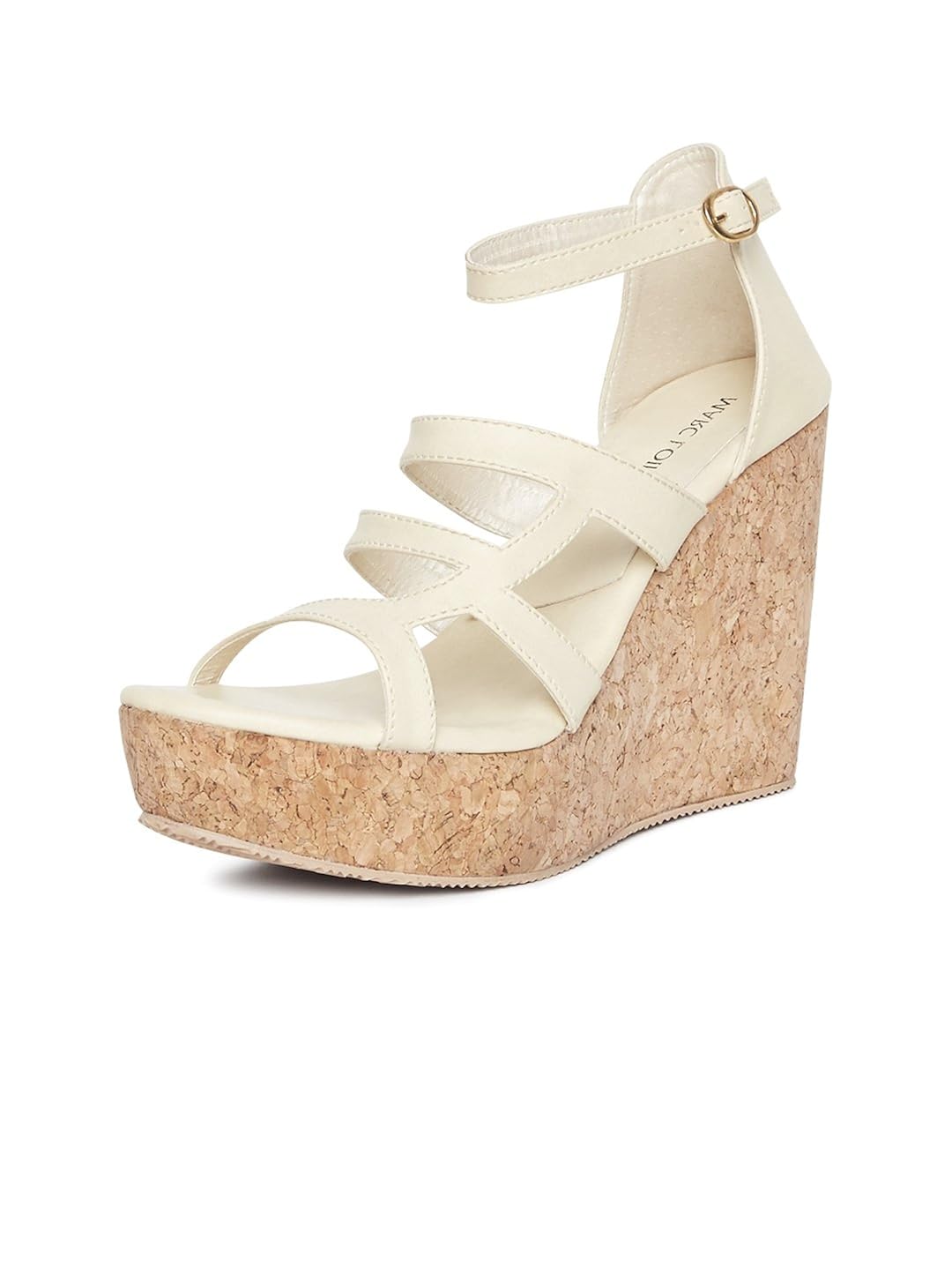 marc loire women's cream solid heels