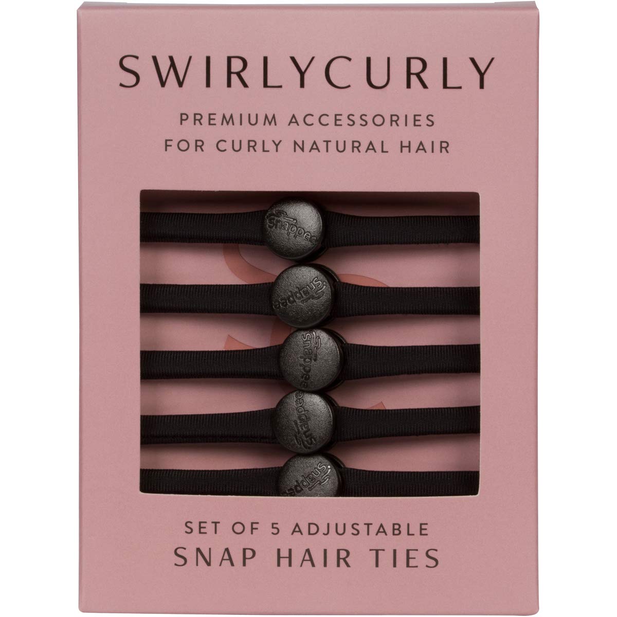 Snappee Snap Off No Crease Hair Ties Black Ouchless Pain