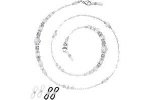 ERNAULO Glasses Chain for Women Eyeglass Chain Eye Glasses Holders Around Neck Beaded Eyeglass Chains for Women